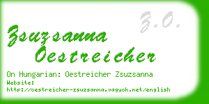 zsuzsanna oestreicher business card